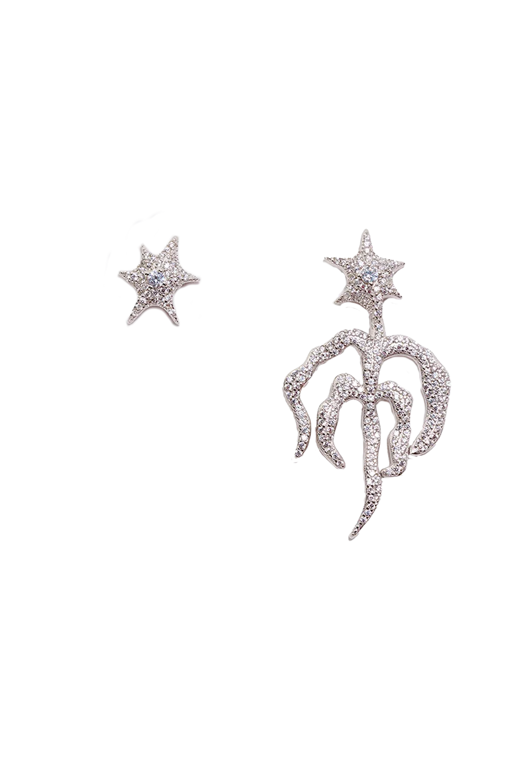 CRYSTAL STARBURST MIX EARRING