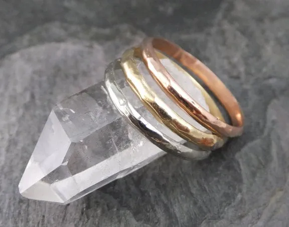 Custom Wedding band 14k or 18k gold white yellow or rose gold textured wedding ring byAngeline Recycled gold C100_3mm