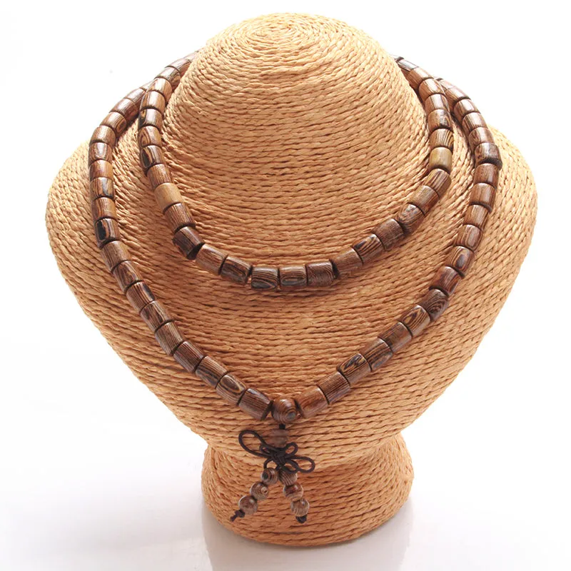 Cylinder Wooden Necklace