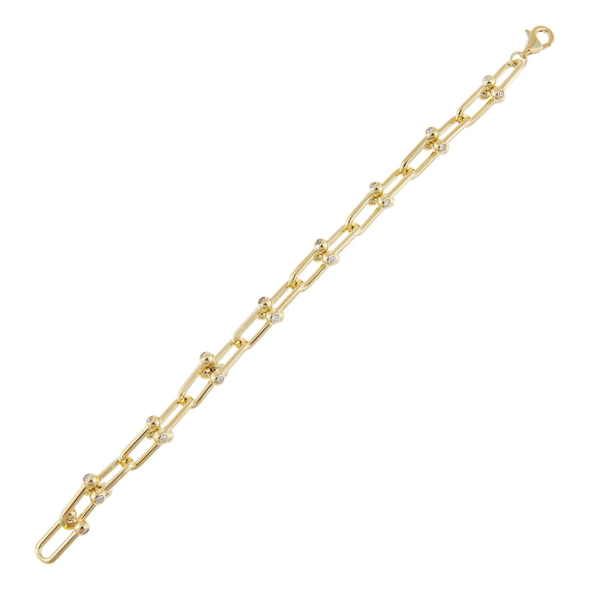 CZ U Chain Link Bracelet
