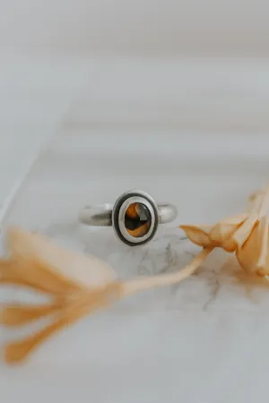 Dainty Montana Agate Ring A - Size 6