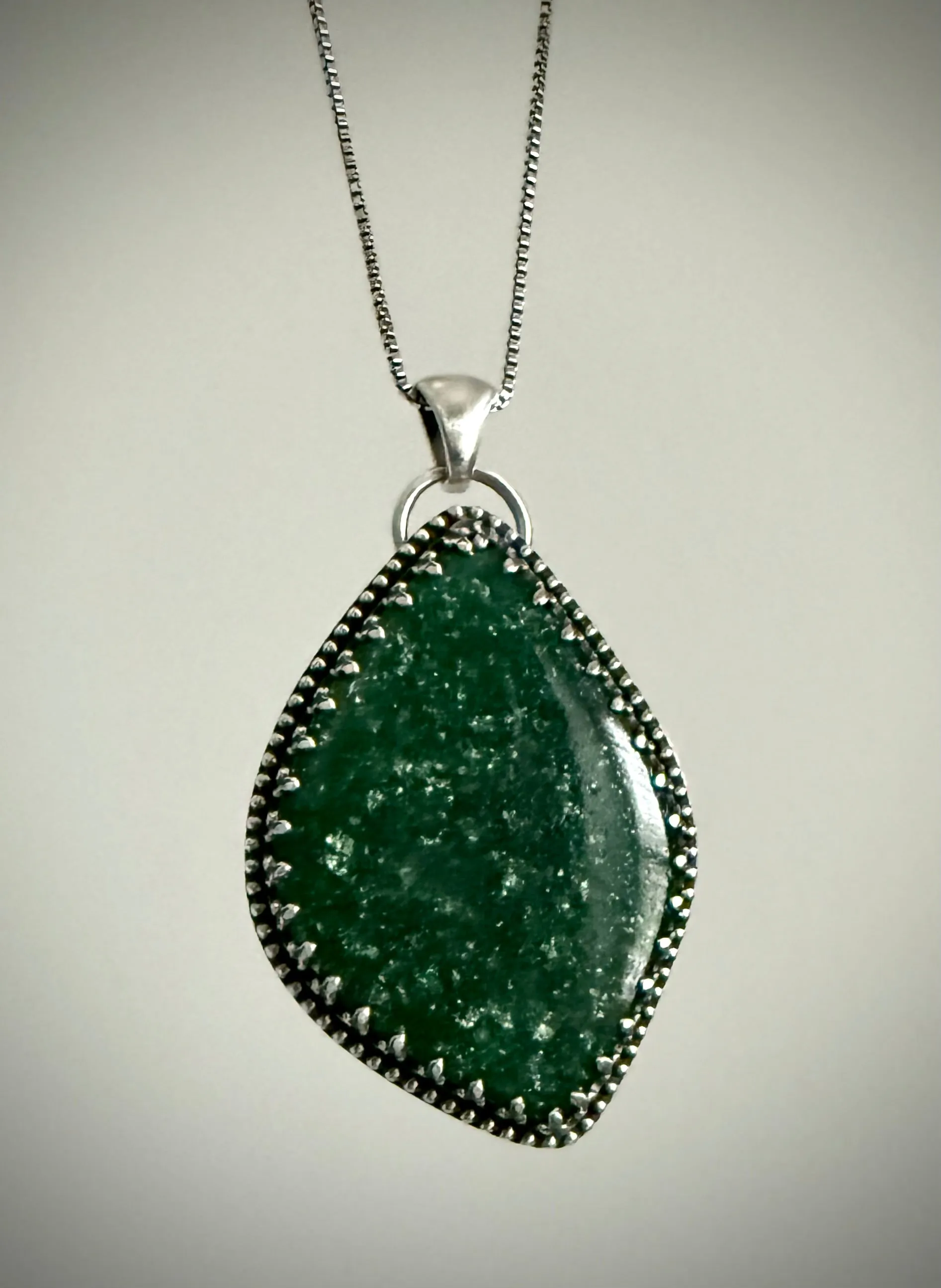 Dark Green Aventurine Pendant