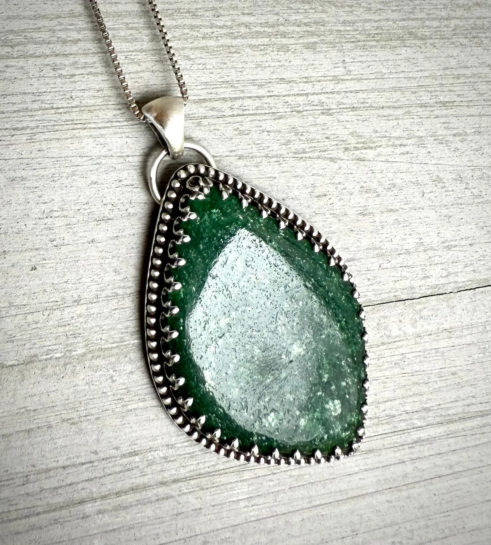 Dark Green Aventurine Pendant