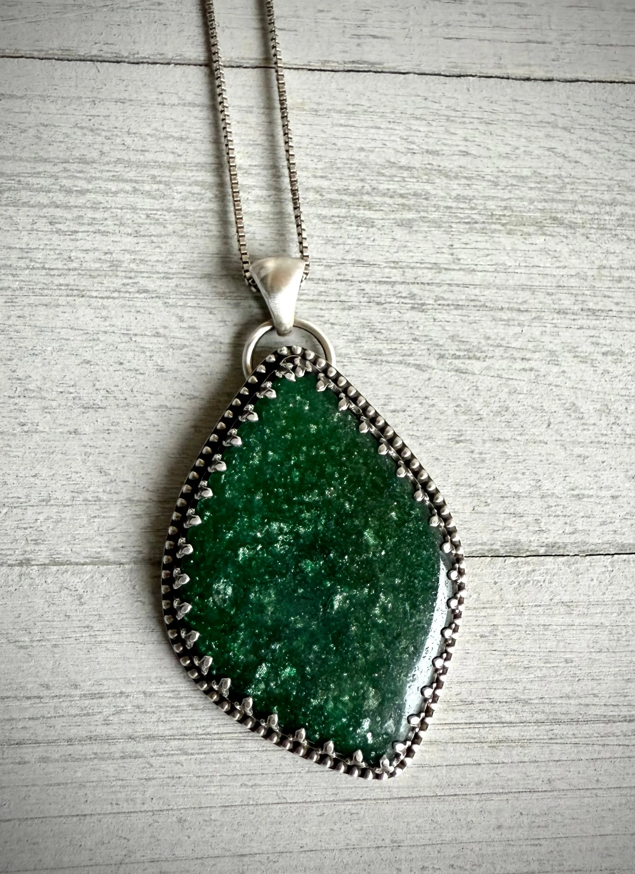 Dark Green Aventurine Pendant