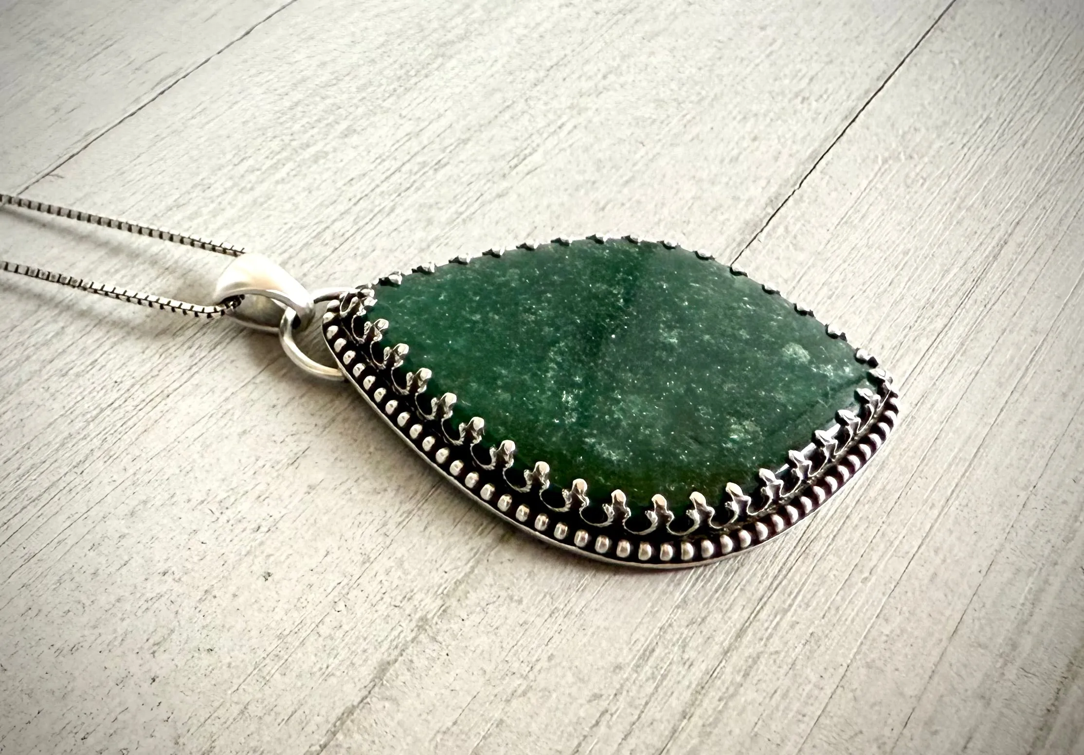 Dark Green Aventurine Pendant