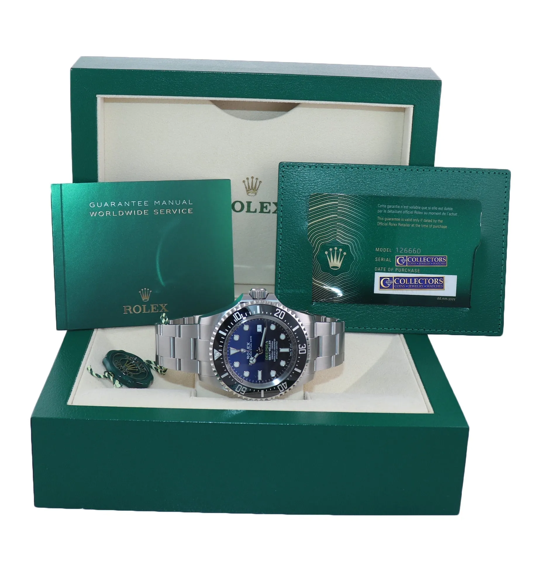 DEC 2021 PAPERS Rolex Sea-Dweller Deepsea James Cameron Blue 126660 44mm Watch