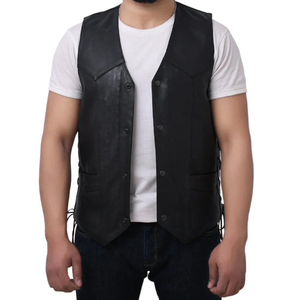 DELANEY - Motorcycle Leather Vest