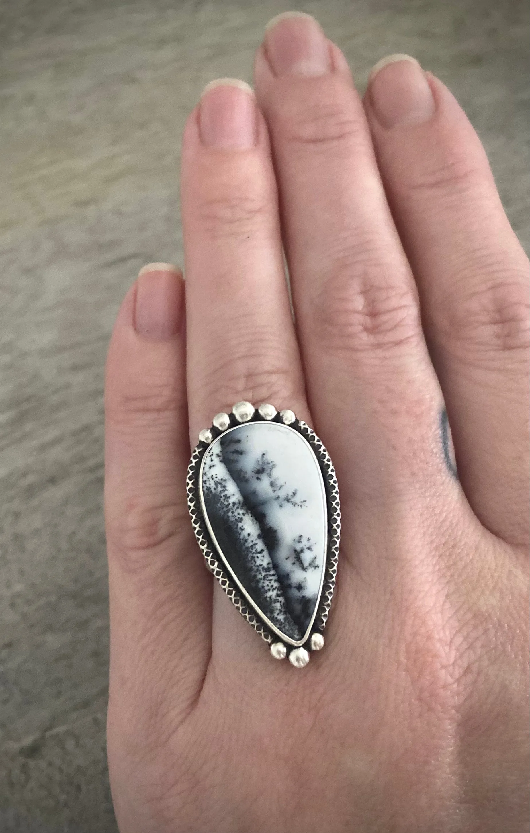 Dendrite Agate Ring