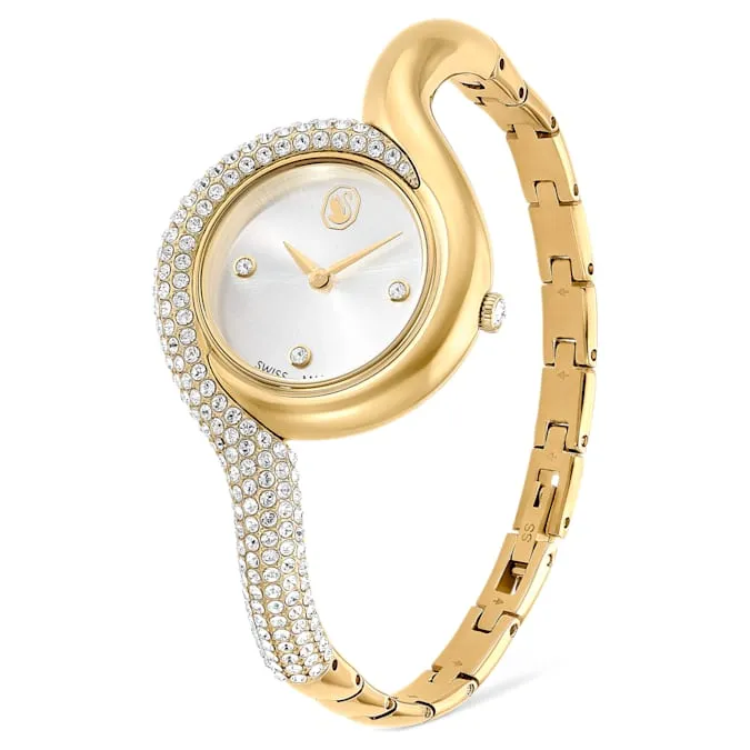 Dextera Asymmetric watch Swiss Made, Metal bracelet, Gold tone, Gold-tone finish 5708030