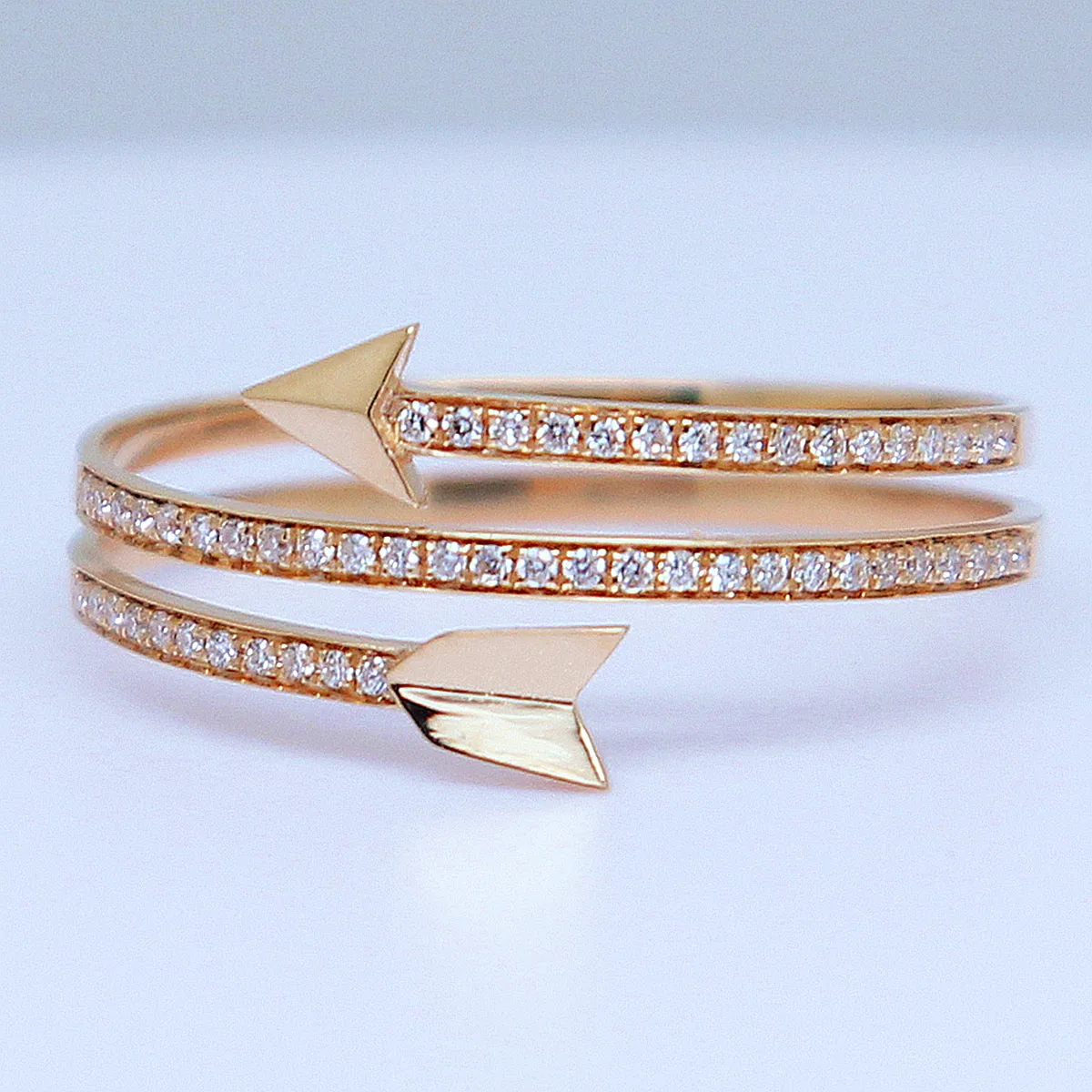 Diamond Cupid's Arrow Wrap Ring