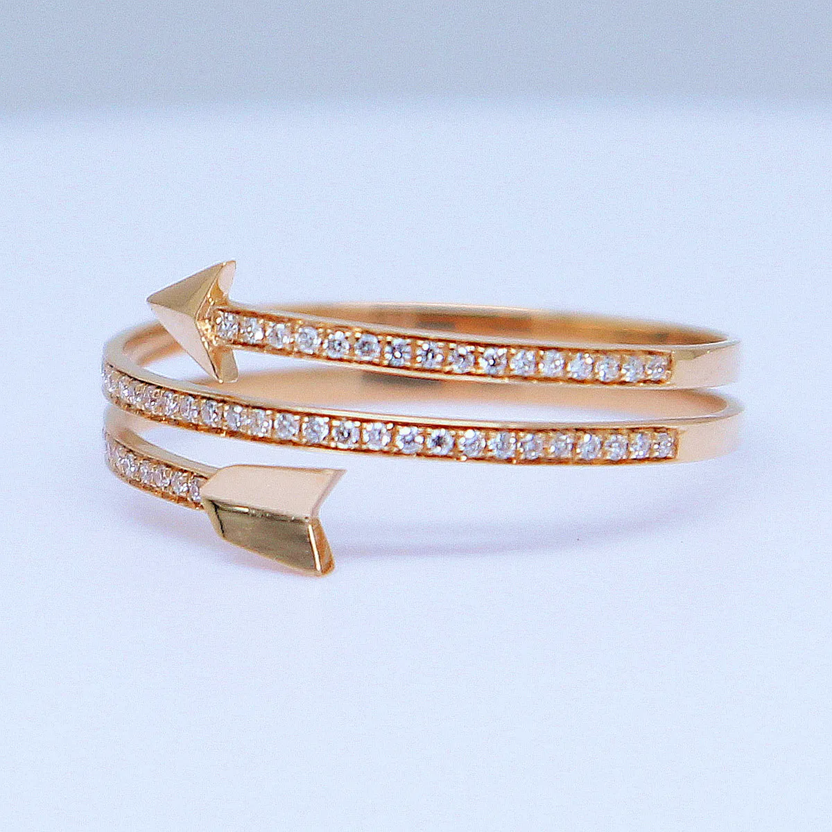 Diamond Cupid's Arrow Wrap Ring