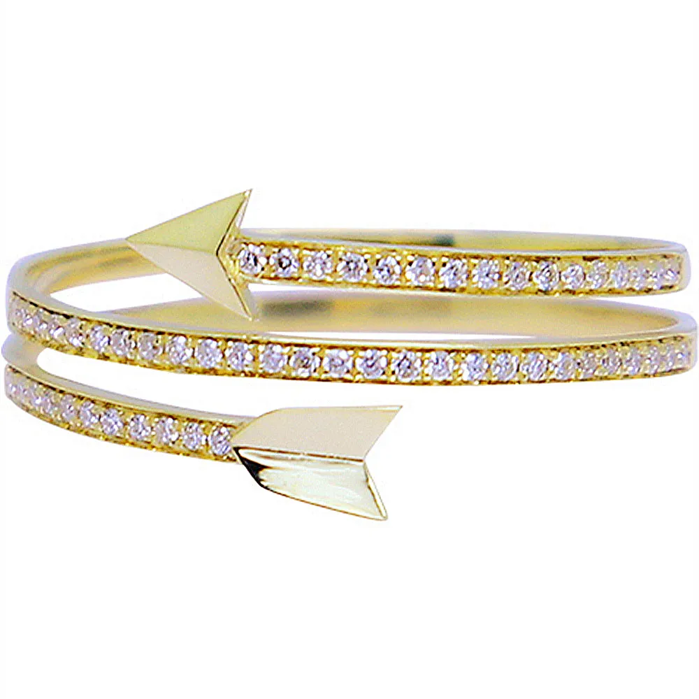 Diamond Cupid's Arrow Wrap Ring
