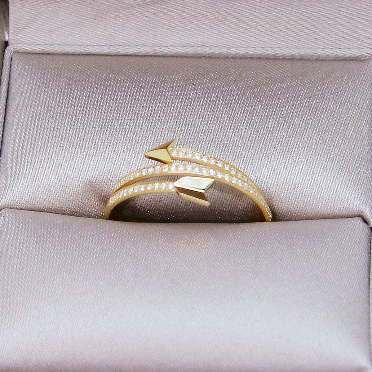 Diamond Cupid's Arrow Wrap Ring