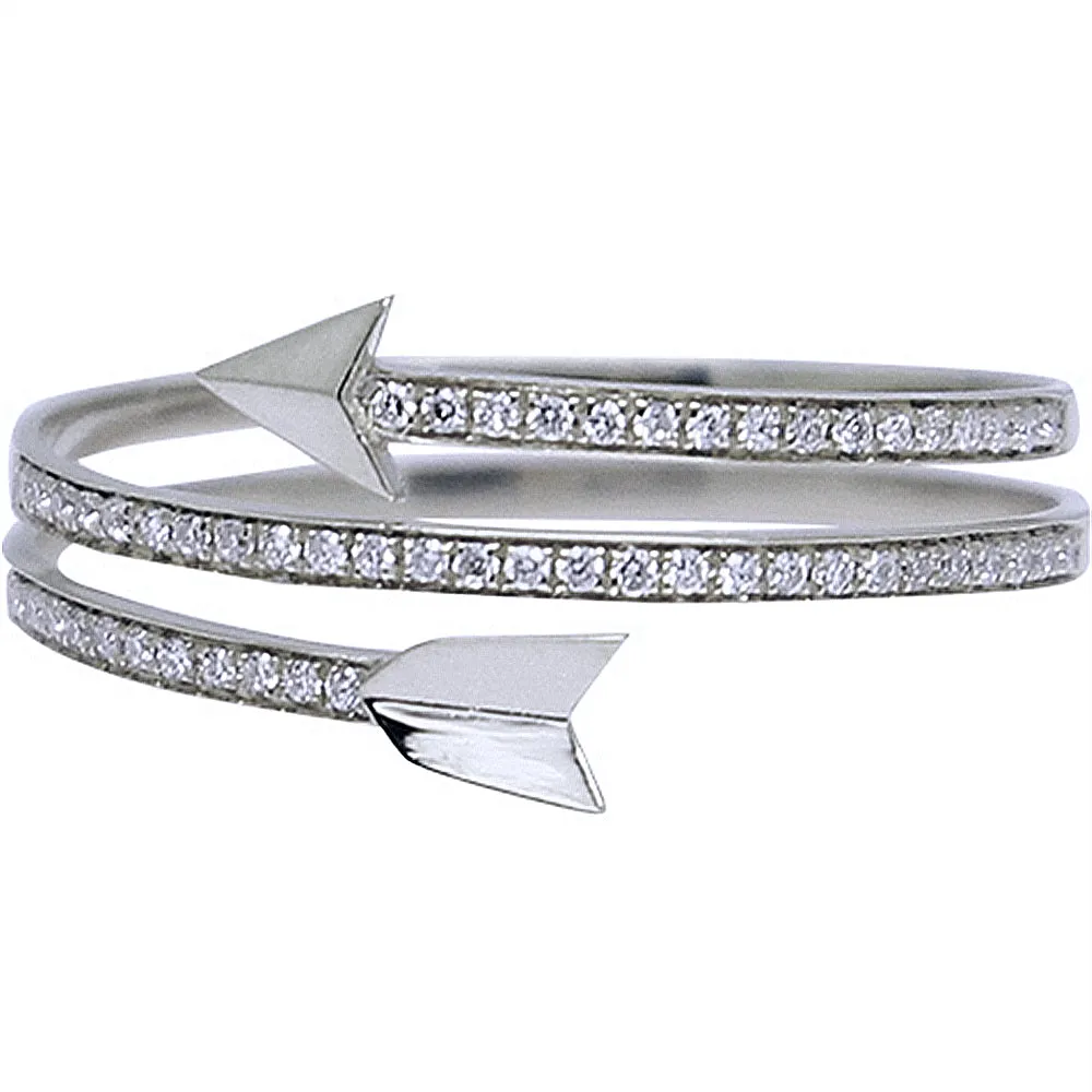 Diamond Cupid's Arrow Wrap Ring