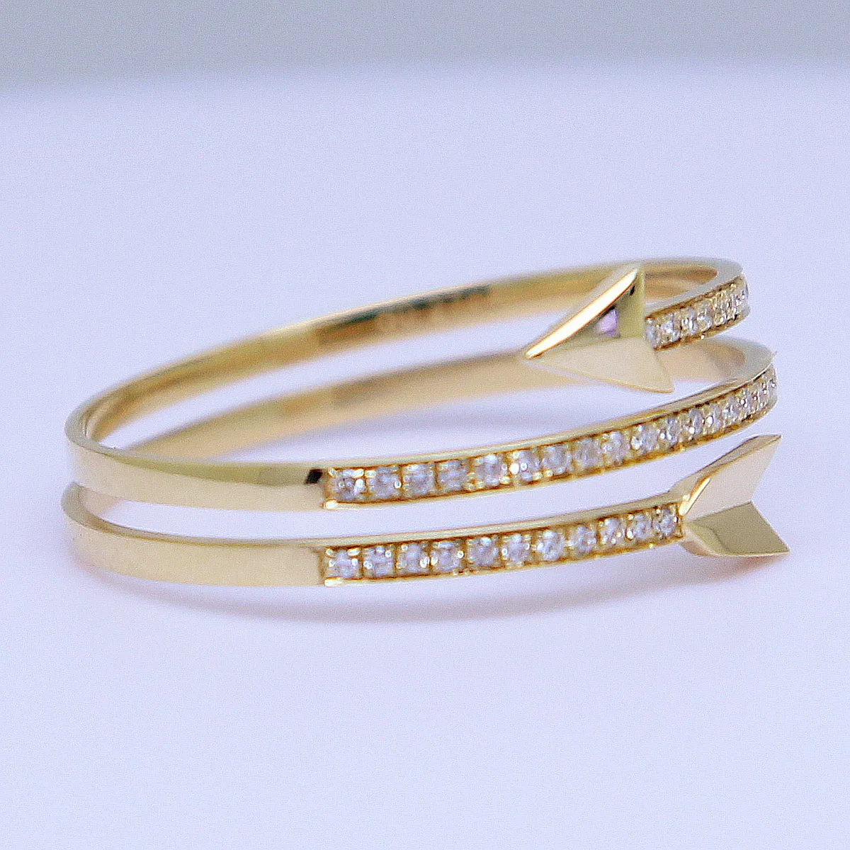Diamond Cupid's Arrow Wrap Ring