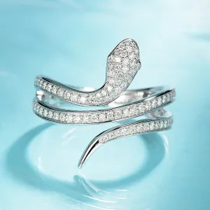 Diamond Snake Wrap Ring