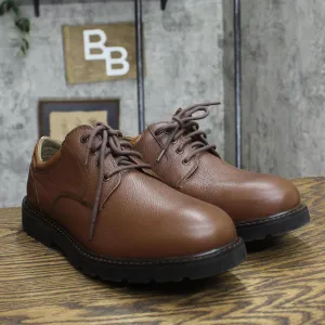 Dockers Mens Shelter Synthetic Leather Rugged Casual Oxford Dark Tan Brown 11.5W