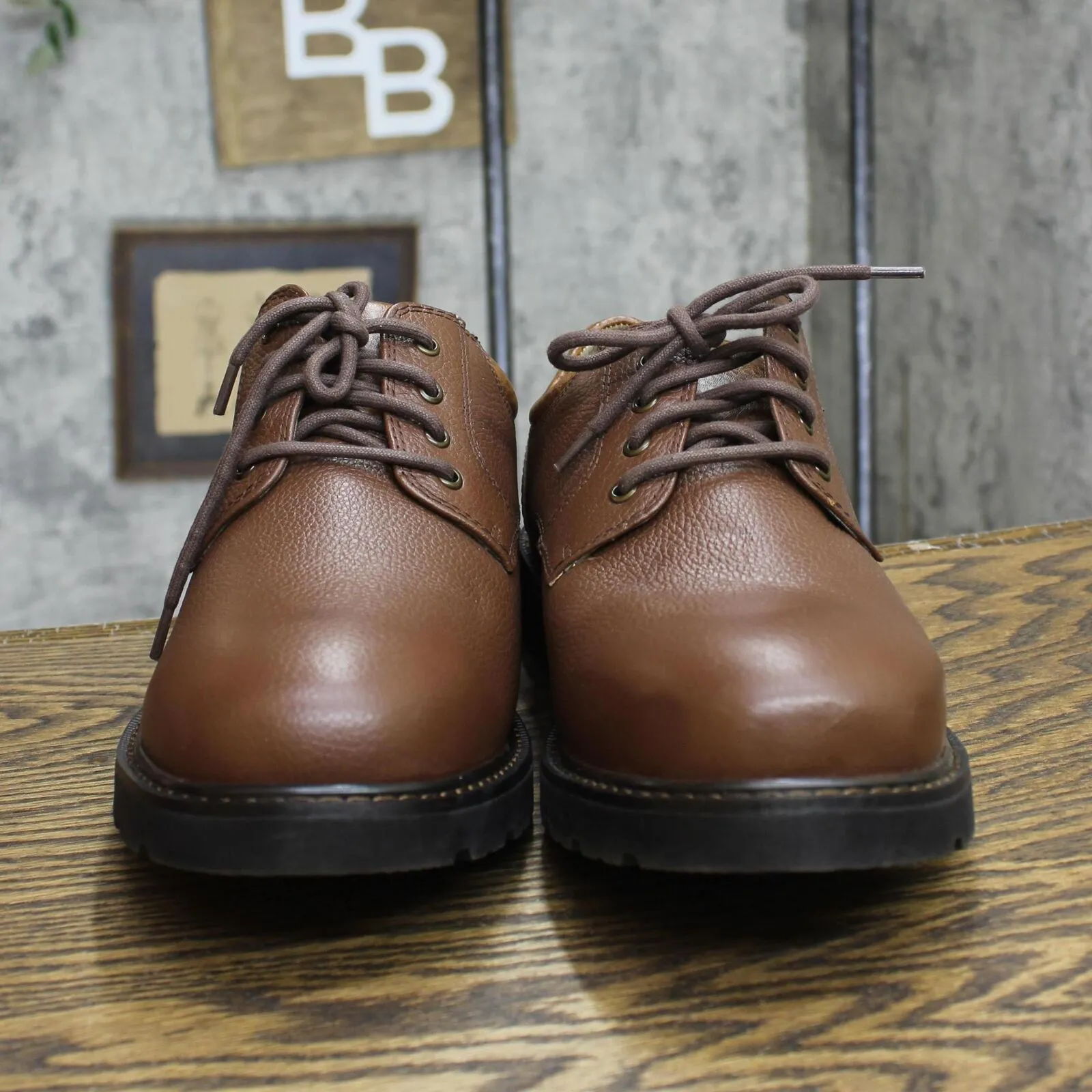Dockers Mens Shelter Synthetic Leather Rugged Casual Oxford Dark Tan Brown 11.5W