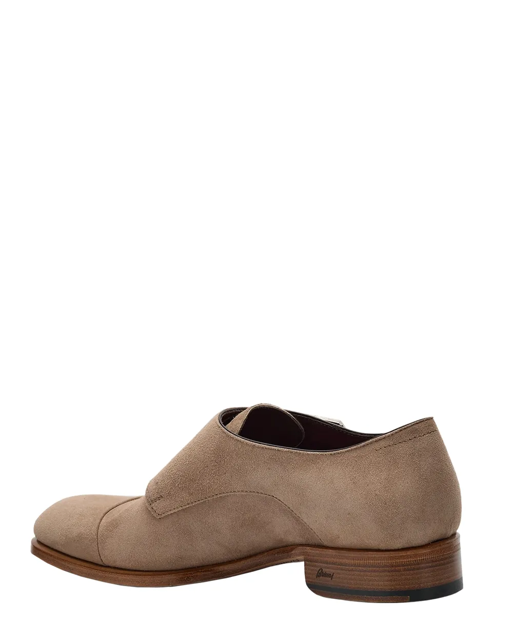 Double Buckle Suede Cap Toe Loafer in Rope