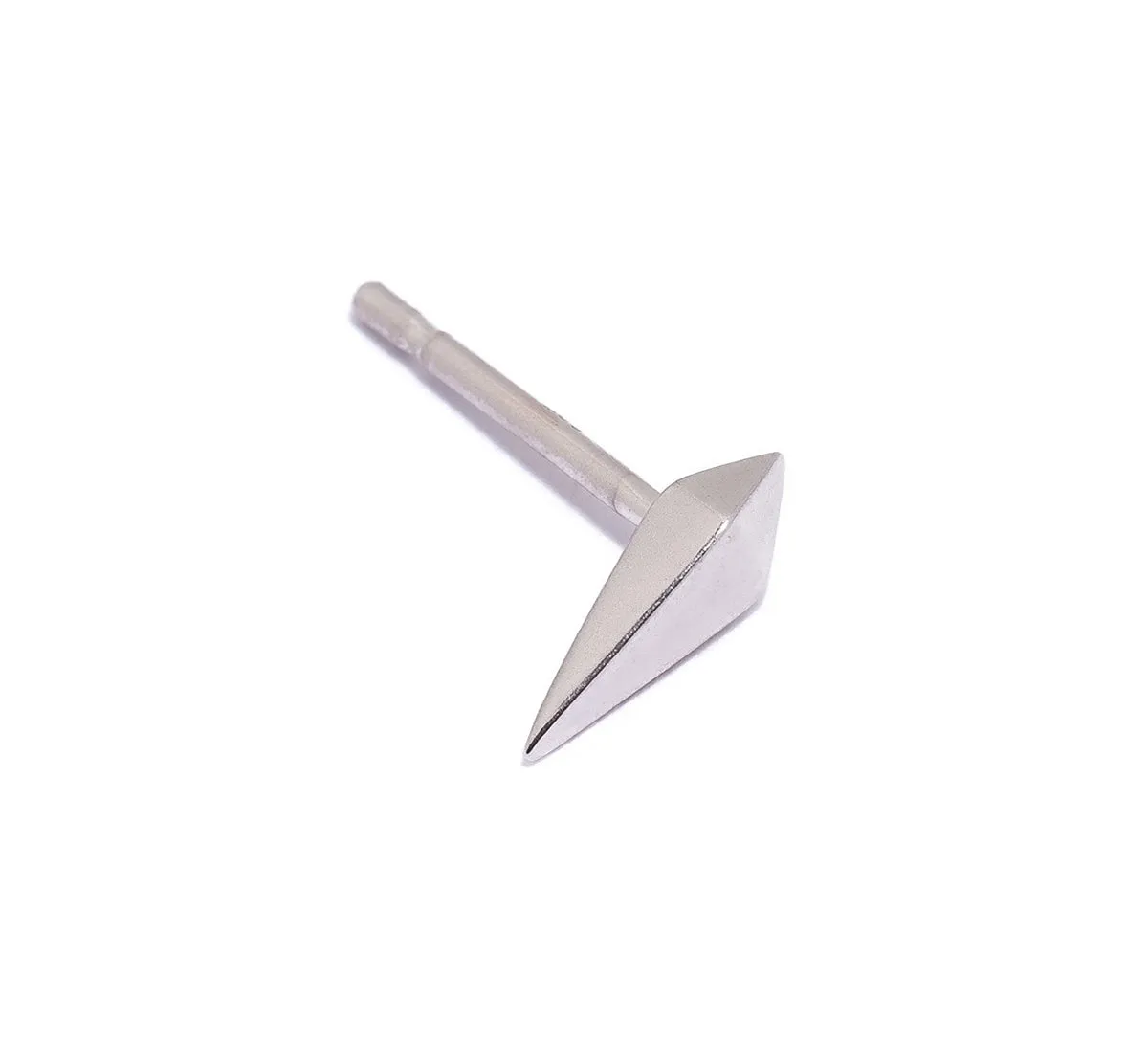Double Pyramid Spike Stud Earring