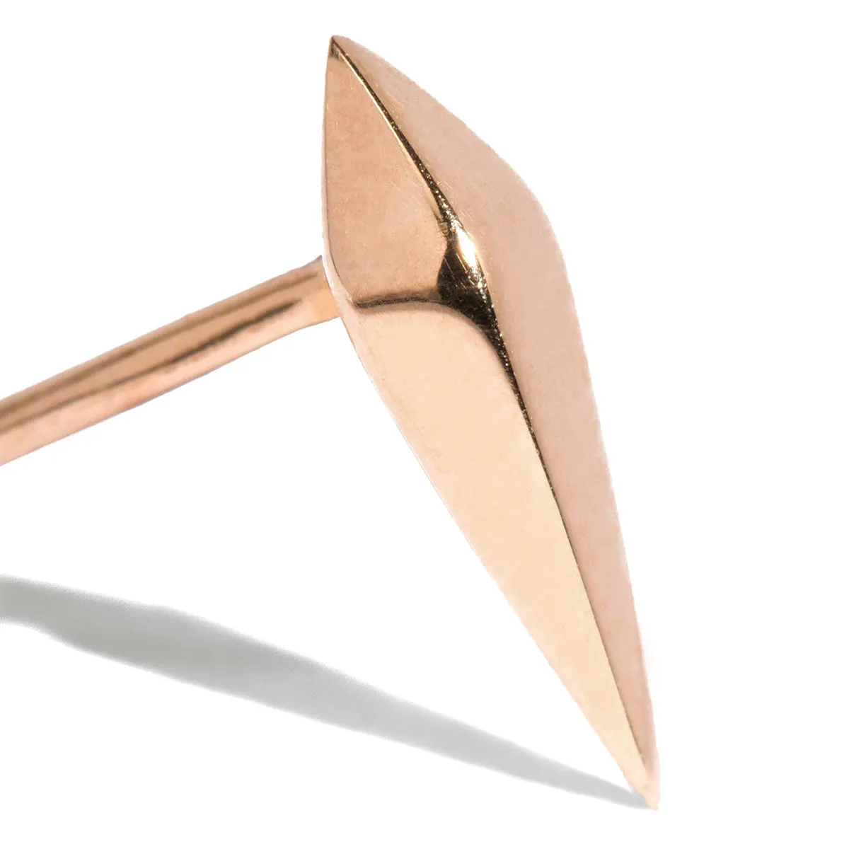Double Pyramid Spike Stud Earring