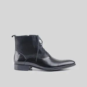 Dress Oxfords Boots Black EL039