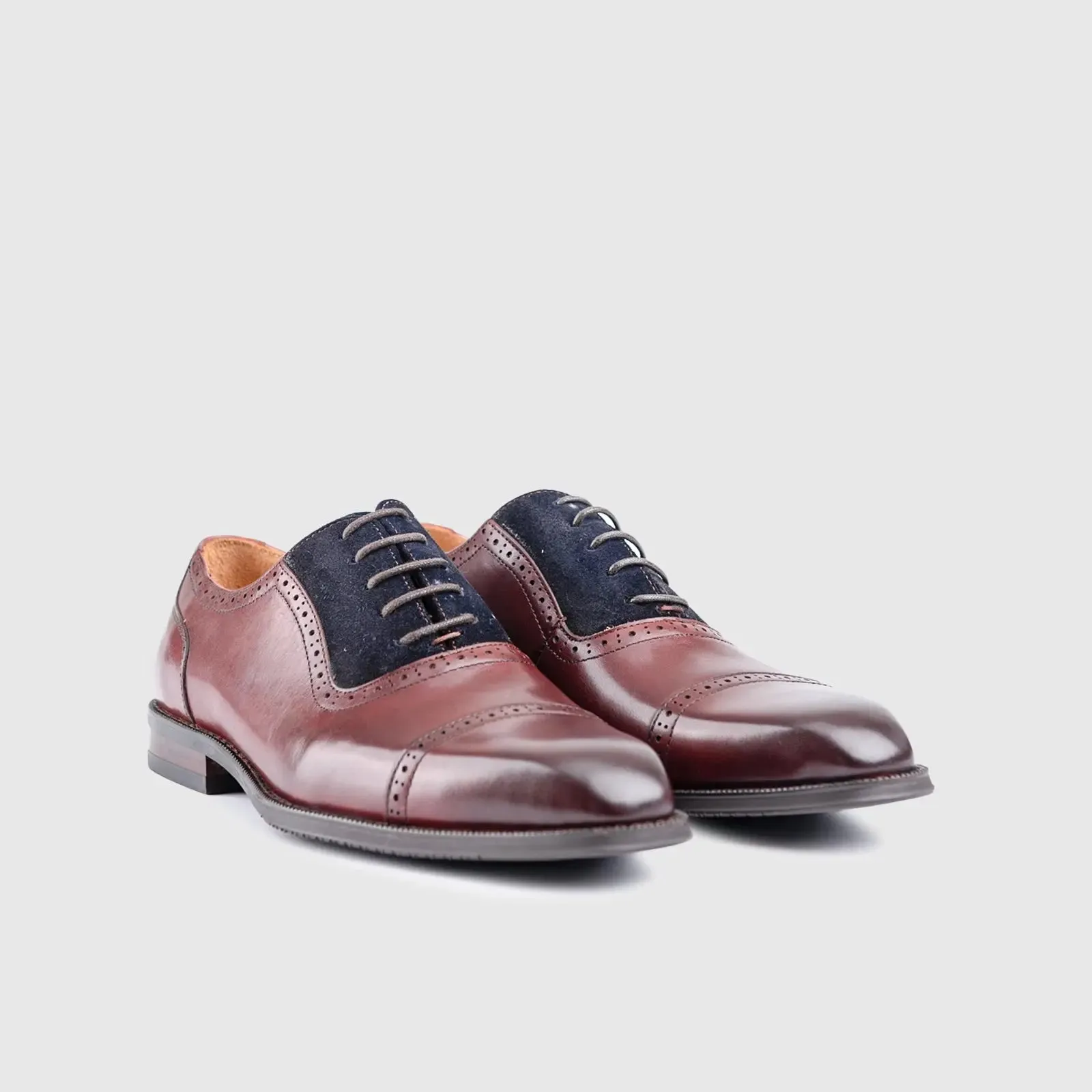 Dress Oxfords Burgandy /Navy EL007