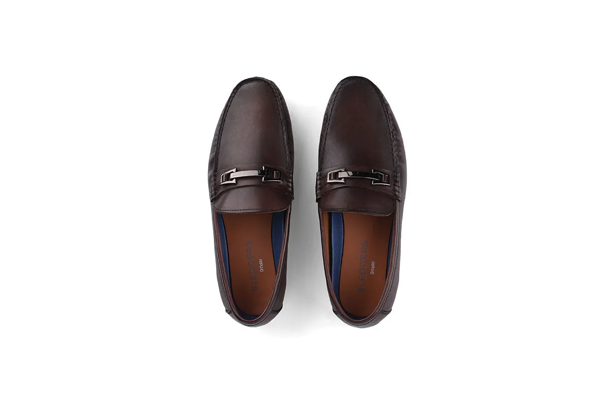 Durant Buckled Driving Shoe - Coffee