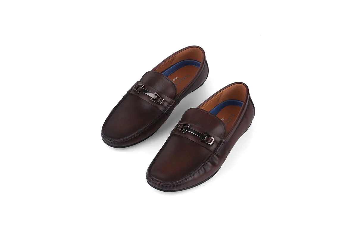 Durant Buckled Driving Shoe - Coffee