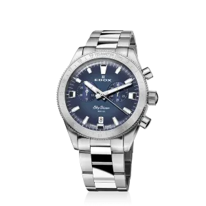 EDOX SWISS MADE 10116-3-BUIDN SKYDIVER CHRONOGRAPH LIMITED EDITION