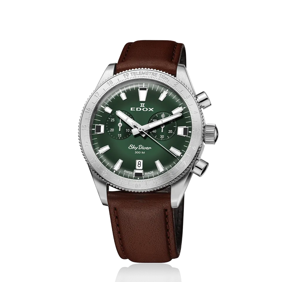 EDOX SWISS MADE 10116-3-VIDN SKYDIVER CHRONOGRAPH LIMITED EDITION