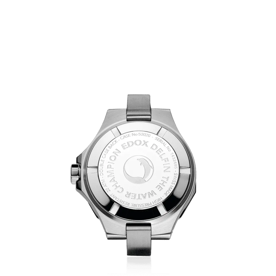 EDOX SWISS MADE 53020-3C-NARN DELFIN THE ORIGINAL DIVER DATE LADY