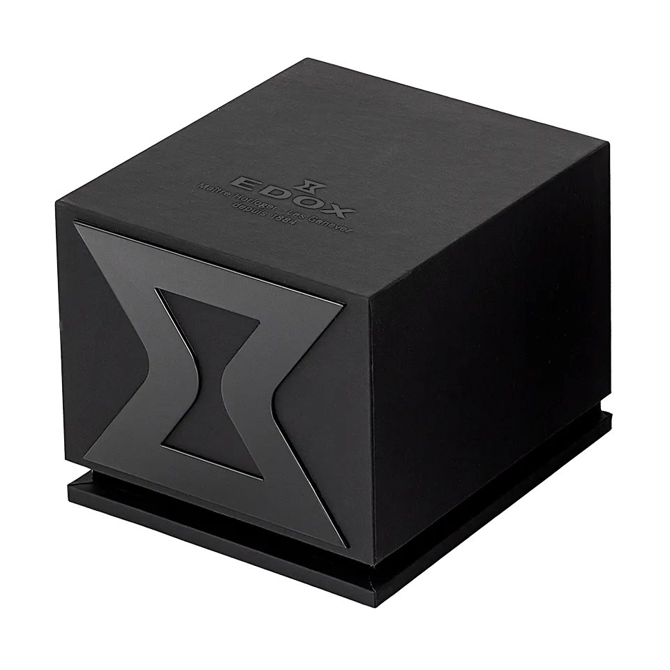 EDOX SWISS MADE 56003-37R-BUIR LES BÉMONTS ULTRA SLIM DATE MEN