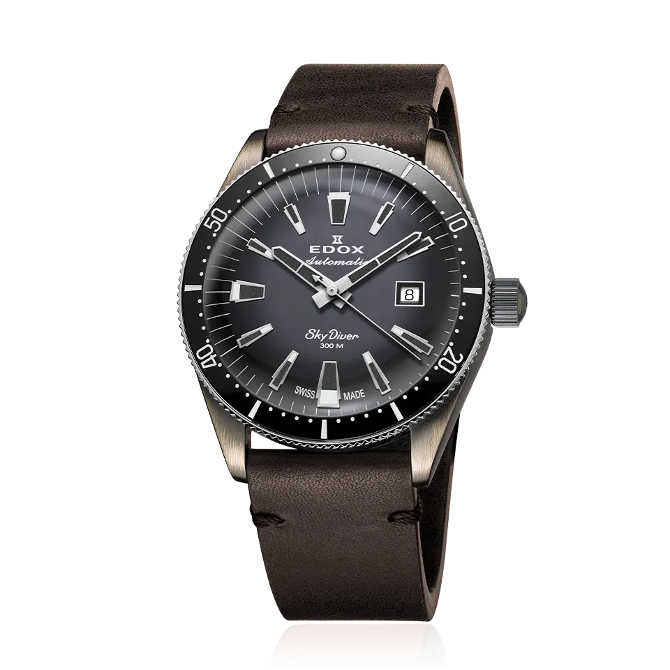 EDOX SWISS MADE 80126-3VIN-GDN SKYDIVER DATE AUTOMATIC LIMITED EDITION