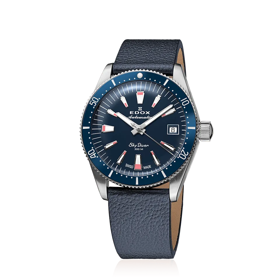 EDOX SWISS MADE 80131-3BUC-BUICO SKYDIVER 38 DATE AUTOMATIC SPECIAL EDITION