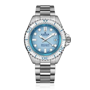 EDOX SWISS MADE 80801-3BBUM-BUCDN NEPTUNIAN GRANDE RÉSERVE DATE AUTOMATIC