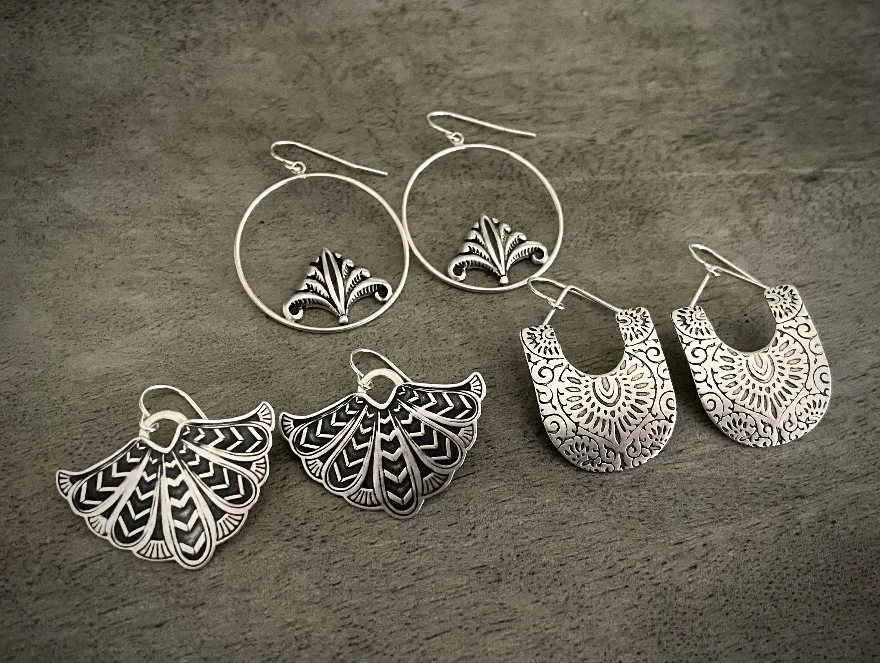 Egyptian Plume Earrings