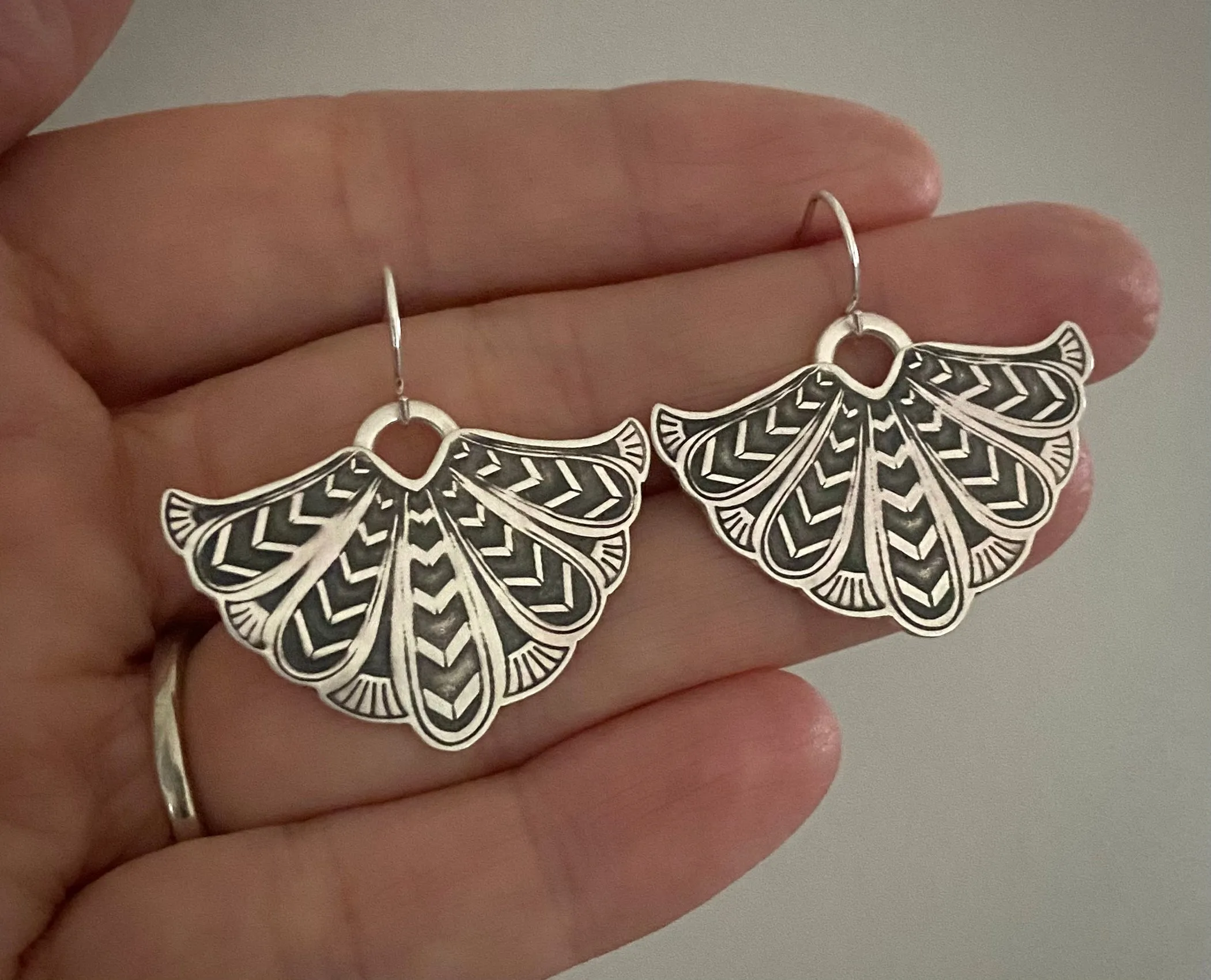 Egyptian Plume Earrings
