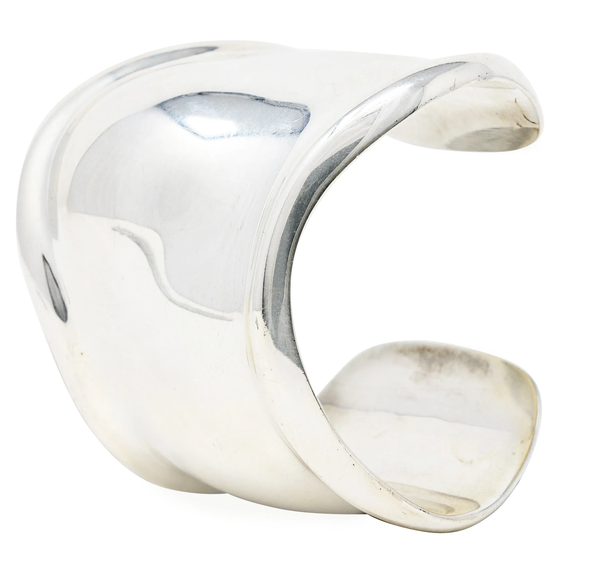 Elsa Peretti Tiffany & Co Vintage Sterling Silver 61MM Medium Bone Cuff Bracelet