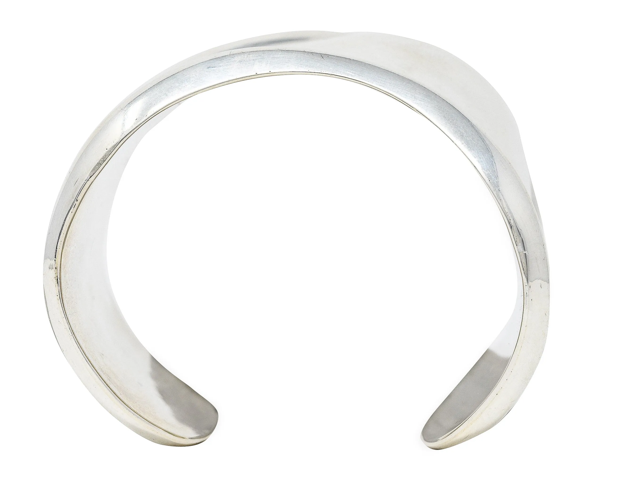 Elsa Peretti Tiffany & Co Vintage Sterling Silver 61MM Medium Bone Cuff Bracelet