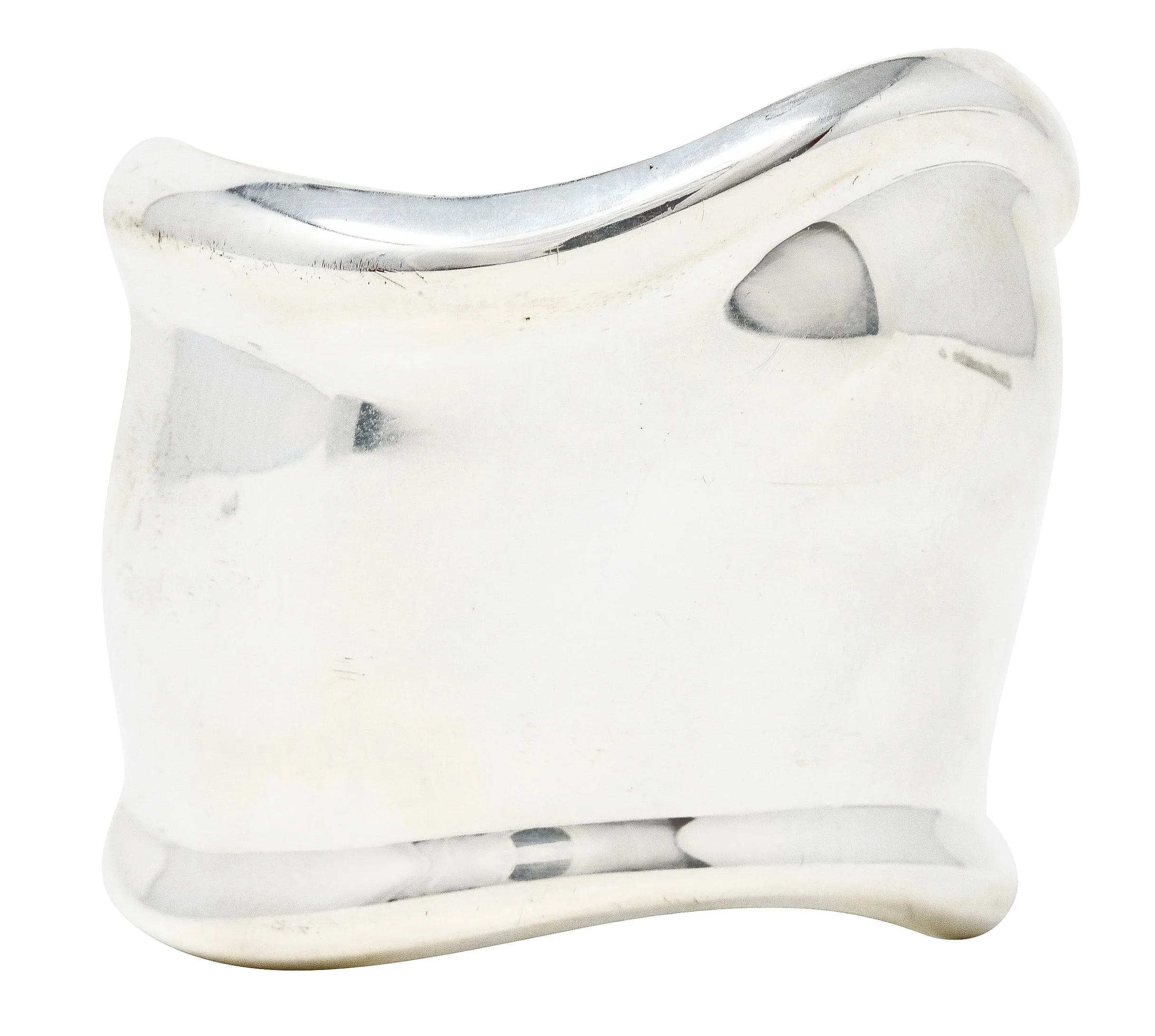Elsa Peretti Tiffany & Co Vintage Sterling Silver 61MM Medium Bone Cuff Bracelet