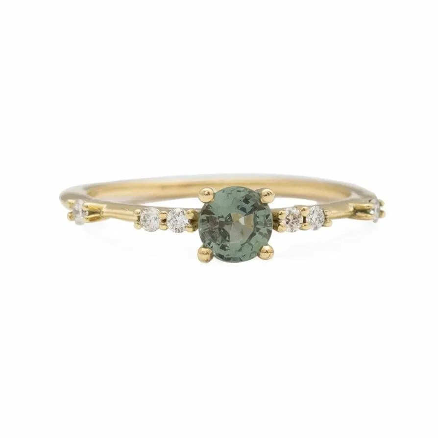 Esther Green Blue 0.45ct Sapphire ring