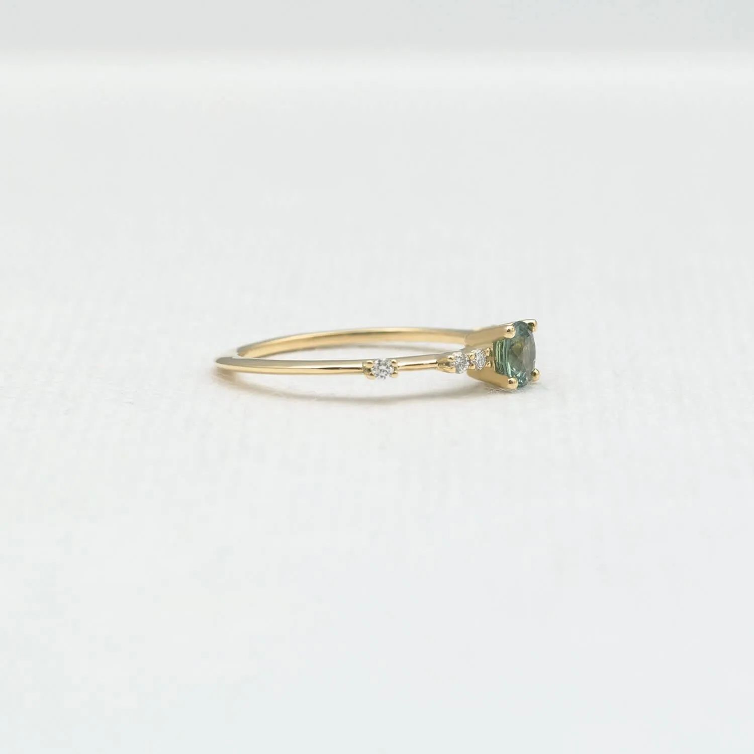 Esther Green Blue 0.45ct Sapphire ring