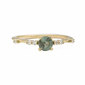 Esther Green Blue 0.45ct Sapphire ring