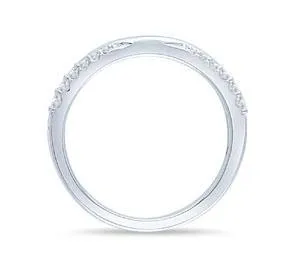 EternalDia 1/6 CT. T.W. Diamond  Anniversary Wedding Band in 14K White Gold (HI/I2)