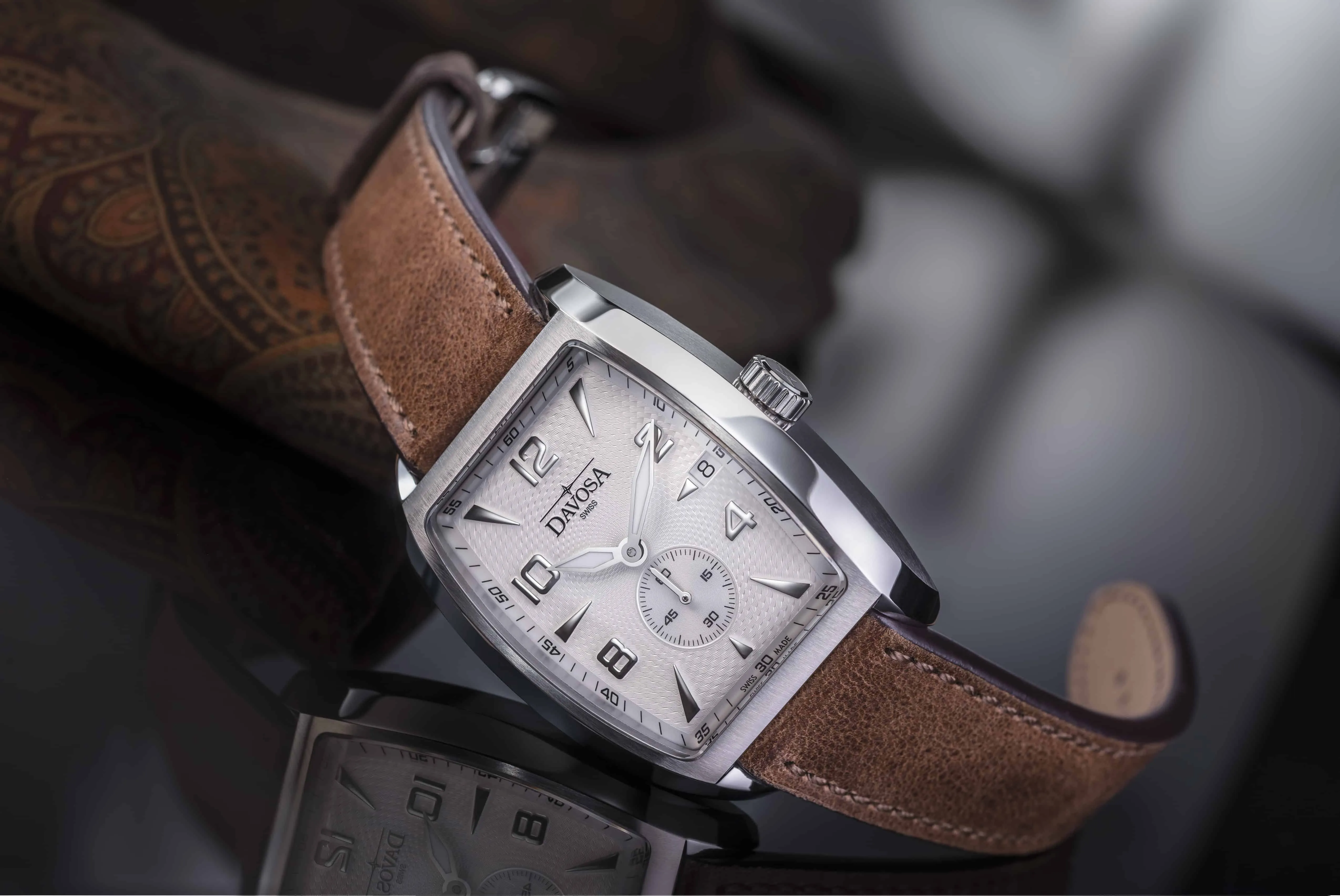 Evo 1908 Automatic Swiss-Made White Brown Executive Watch 16157514