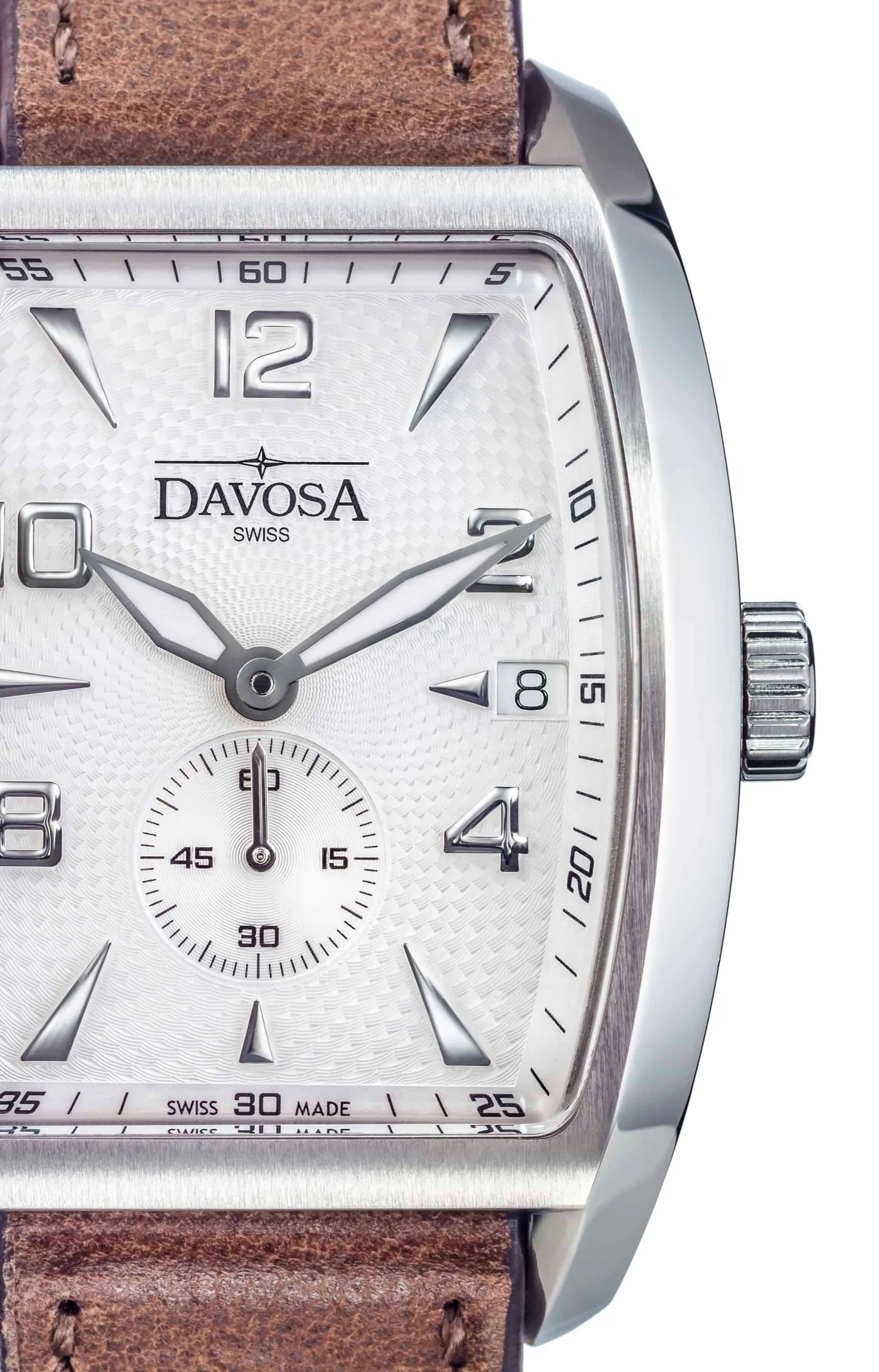 Evo 1908 Automatic Swiss-Made White Brown Executive Watch 16157514