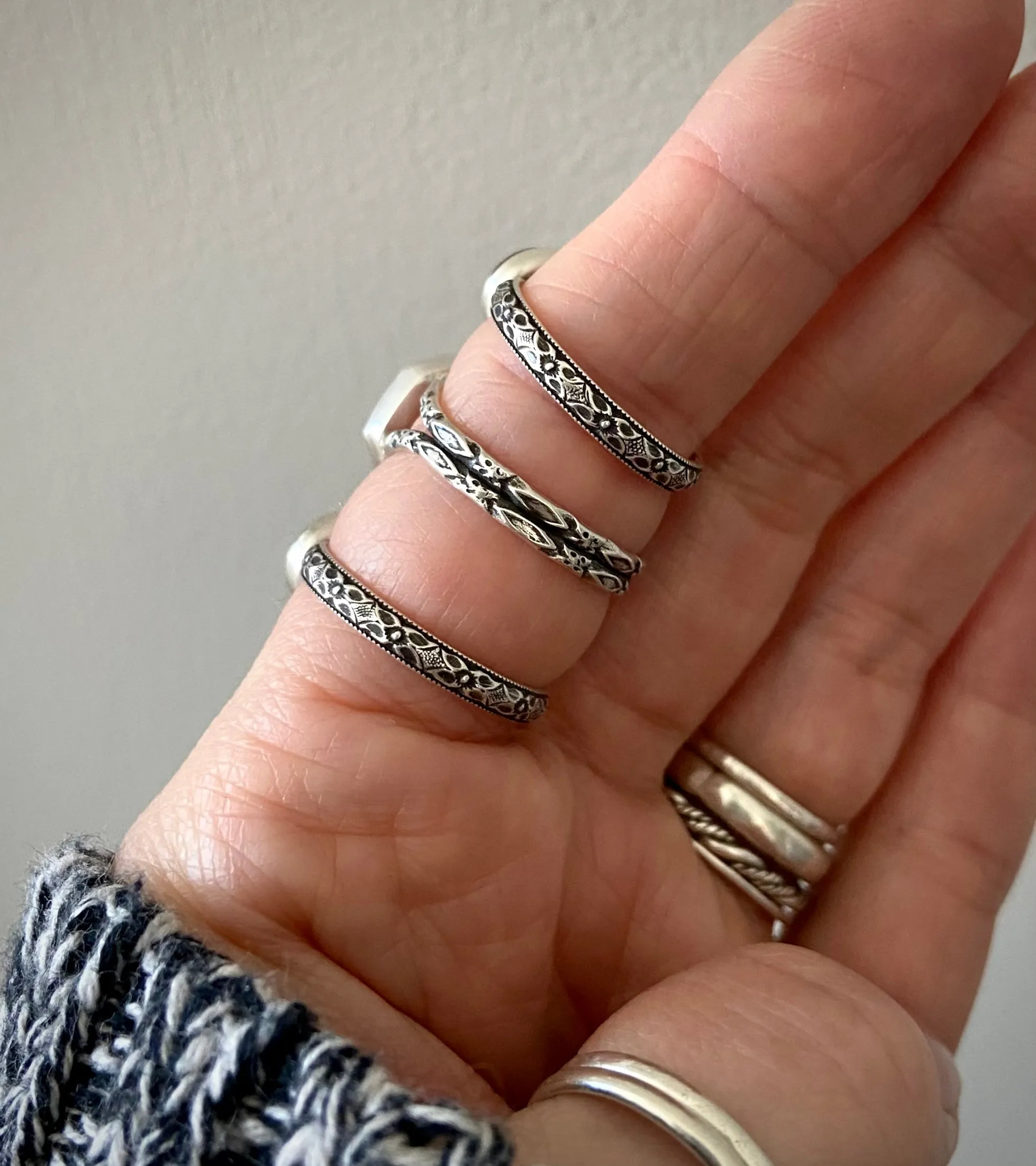 Faceted Amethyst Hex Ring