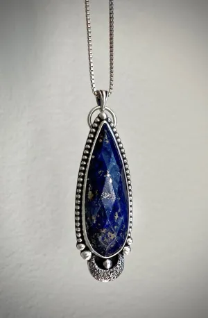 Faceted Lapis Lazuli Pendant