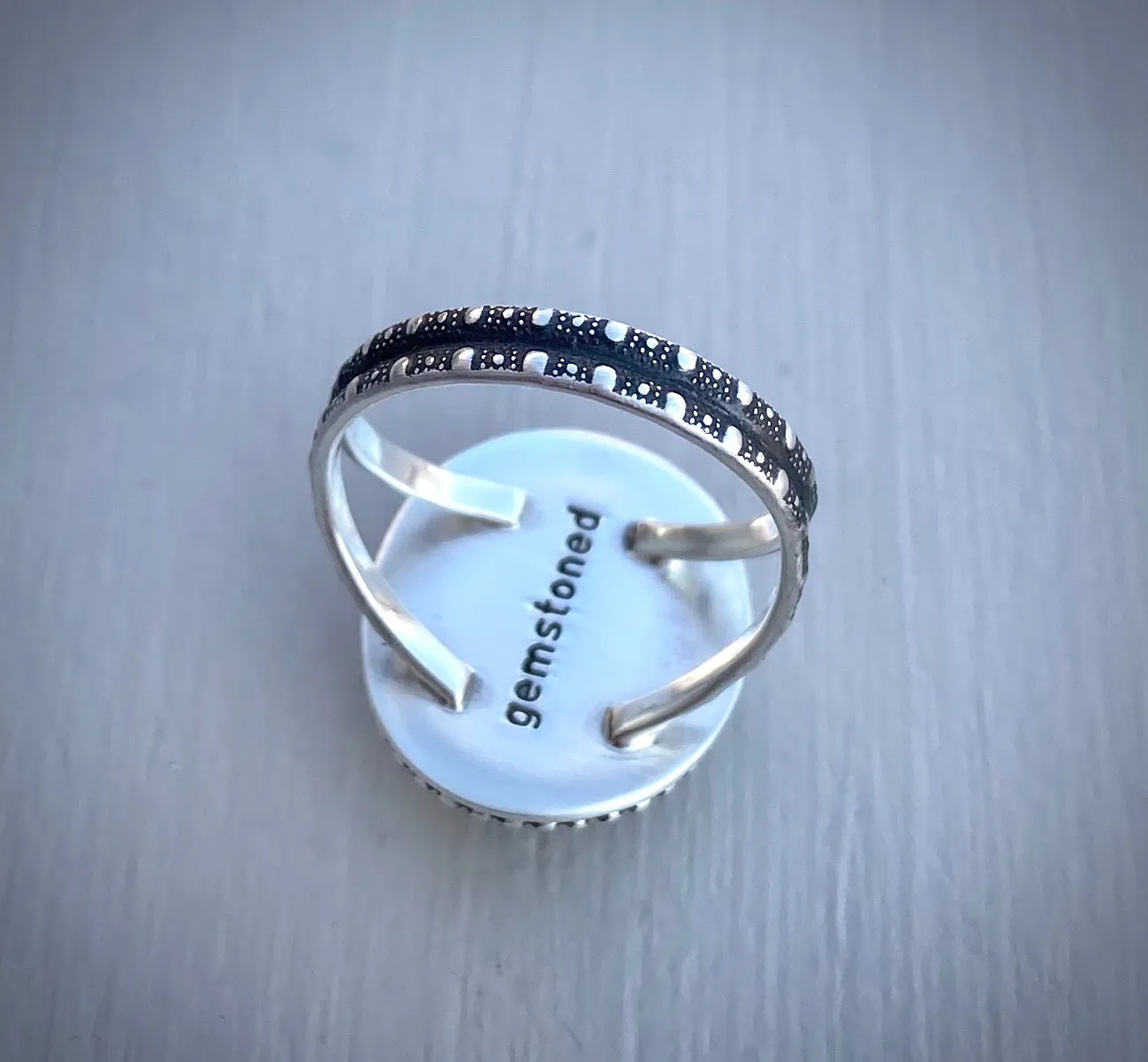 Faceted Pyrite Ring